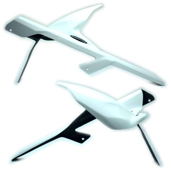 Pyramid Plastics Pyramid hugger | gloss white | ktm 690 duke r 2012>current